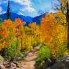 Bear Lake Trail - Giclee On Canvas Digital - By James Ribniker, Landscape Digital Artist