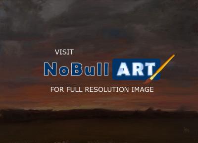 Paintings - Sunset Tunarp - Oil On Panel