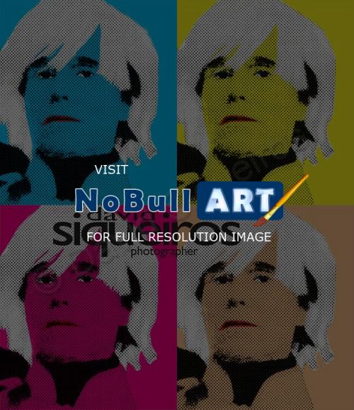 Andy Warhol The Model Boy By D - Four Andys - Pop Art Phortography