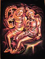 Isurumunia - Fabric Paintings - By Sudath Berugoda Arachchi, Black Velvet Painting Artist