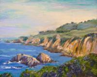 Garrapata - Pastel Paintings - By Lisa Couper, Impressionism Painting Artist