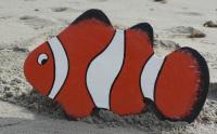 Clown Fish - Papier Mache Sculptures - By Divitto Kelly, Papier Mache Sculpture Artist