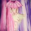 Girl In Rain And Storm - Acrylics Paintings - By Naimishi Nandan, Abstract Painting Artist