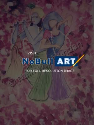 Gallery - Radha Krishna - Poster Colour