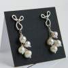 Silver Earrings With Pearls