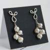 Silver Earrings With Pearls - Silver Work Jewelry - By Shani Shtaingart, Romantic Jewelry Artist