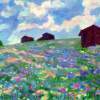 Primavera In Montagna - Oil On Canvas Paintings - By Mario Sampieri, Impressionist Painting Artist