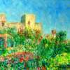 Castle Of Solanto - Oil On Canvas Paintings - By Mario Sampieri, Impressionist Painting Artist