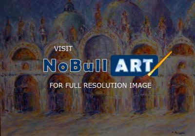Landscape - Basilica - Oil On Canvas