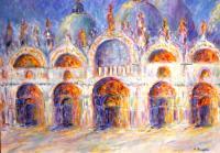 Landscape - Basilica - Oil On Canvas
