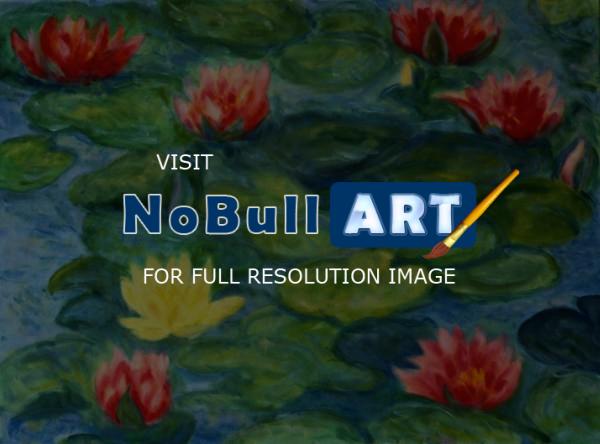 Nature - Ninfee - Oil On Canvas