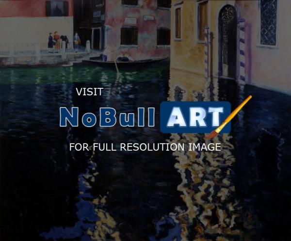 Venezia - Canale Veneziano - Oil On Canvas