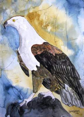 Art Of Derek Mccrea - Eagle - Water Color