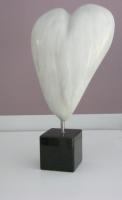 Hart - Stone Sculptures - By Jef Geerts, Figurative Sculpture Artist