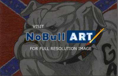 Beast - Georgia Bulldog - Pencil Colored Pencils