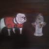 Pissin On Em A House Devided - Pencil Colored Pencils Drawings - By Seth Reid, Free Hand Drawing Artist