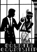 Roaring Twenties - Courtly Courtship - Ink On Paper