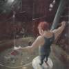 Before The Jump - Acrilic On Paper Paintings - By Irene Mazzo, Illustration Painting Artist