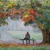 Solitude - Oil On Linen Panel Paintings - By Olga Gorbacheva, Realism Painting Artist