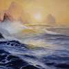 Twilight Mist - Oil On Cardboard Paintings - By Olga Gorbacheva, Realism Painting Artist