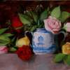 Roses - Oil On Cardboard Paintings - By Olga Gorbacheva, Realism Painting Artist