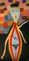 Heads - Alien Princess - Oil On Canvas