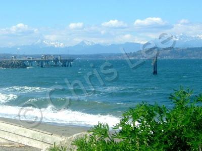 Photography - Snowy Mountains And Blue Beach - Digital Photography