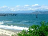 Snowy Mountains And Blue Beach - Digital Photography Photography - By Chris Lee, Digital Photography Photography Artist