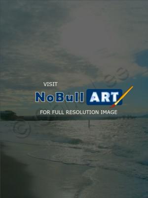 Photography - Sunset On Aqua Color Beach - Digital Photography