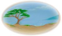 Paintings - Beach Tree Oval - Acrylic