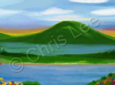 Paintings - Acrylic Sunrise - Acrylic