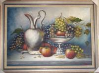 Natureza Morta - Oil On Canvas Paintings - By Virgnia Arajo, Realismo Painting Artist