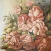 Rosas Breves - Oil On Canvas Paintings - By Virgnia Arajo, Impressionismo Painting Artist