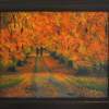 Walking Into Fall - Acrylic Paintings - By Anna Senko, Realism Painting Artist