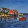 Quite Harbor - Acrylic Paintings - By Anna Senko, Realism Painting Artist