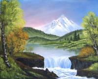 Landscape - Mountain Lake - Acrylic