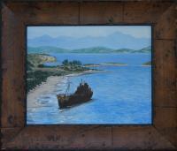 Old Ship - Acrylic Paintings - By Anna Senko, Realism Painting Artist