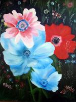 Flower Painting - Soft And Tender - Oil