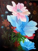 Flower Painting - Soft And Tender2 - Oil