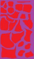 Purple On Red - Paint Digital Digital - By Jack Galmitz, Digital Painting Digital Artist