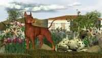 2 Dogs On Gaurd - Digital Mixed Media - By Todd A, Nature Mixed Media Artist