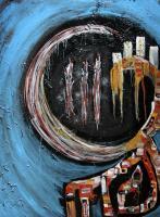 Eye Of The Panda - Acrylic Paintings - By Zac Franzoni, Abstract Painting Artist