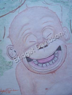 Fantasy Art - Monkey Man - Colored Pencils