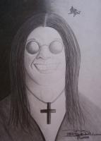 Ozzy - Graphite Pencils Drawings - By Bridget Davidson, Black And White Drawing Artist