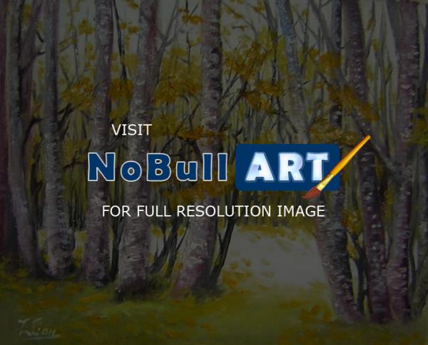 Landscape - Barren Trees - Oil On Canvas
