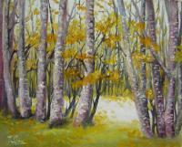 Landscape - Barren Trees - Oil On Canvas