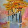 Autumn - Oil On Canvas Paintings - By Lian Zhen, Contemporary Painting Artist
