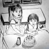 Birthday - Pencil And Paper Drawings - By Kay J, Pointlilism Drawing Artist
