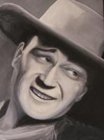 Oil Paintings - He Played A Cowboy - Oil On Canvas