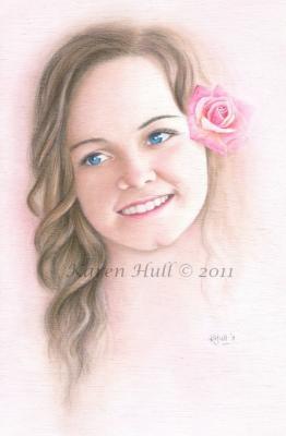 Portraits - Mel - Coloured Pencils And Pan Paste